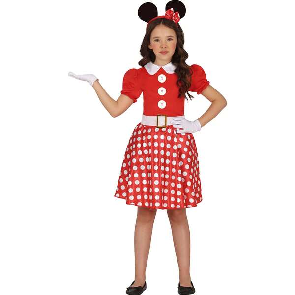 Fiestas Guirca Minnie Mouse Children's Costume For Boys And Girls, Famous Disney Character Costume, Party And Celebration Outfit With Colorful Design, Ideal For Halloween, Theme Parties, Carnival And Family Fun In Different Sizes - FREE Shipping ✅ Delivery 24/48h To Spain (Peninsula)
