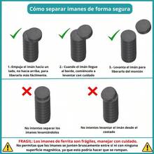 Imn de ferrita redondo, 18mmX4mm 50Pack, Imanes ceramicos redondos, iman de ferrita circular para Refrigerador, hogar, oficina, taller, proyectos escolares, magneto terapia - 18 mm x 4 mm (paquete de 50) + 50 - Ver 6