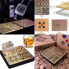 Ice Stamp Tray Luxe Brass Ice Cube Printer For Clear Ice Perfect Christmas For Cocktail And Whiskey Lovers IceMuse Style IcePulse