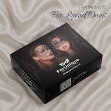 New 2026 Very Popular Masquerade Couples Women And Men - 3 Pack Venetian Gold And Black Lace, Mardi Gras - 金屬 - 2件套 女士 - 查看 8