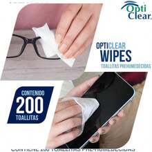 200 Toallitas Hmedas Individuales para Limpiar y cuidar Tus Lentes, cmaras, Pantallas y celulares - inicial - Ver 1