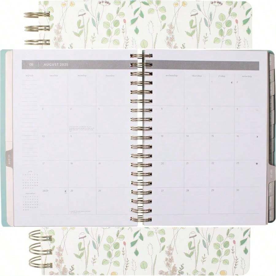 Studio 2026 Planificador semanal en espiral, agosto 2025 a diciembre 2026, 17 mes, cubierta de bolsillo, EUCALYPTUS MIX, 8 pulgadas de anchox 10 pulgadas de alto, 240 pginas 844PA031 - Multicolor - - Ver 1