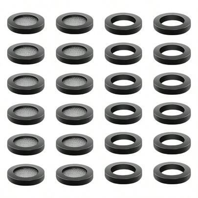 Shower Gasket, Shower Gasket 12pcs Rubber Washers Plumbing 12pcs 34 Stainless Steel Hose Gasket Faucet Shower Garden Hose Screen Connector