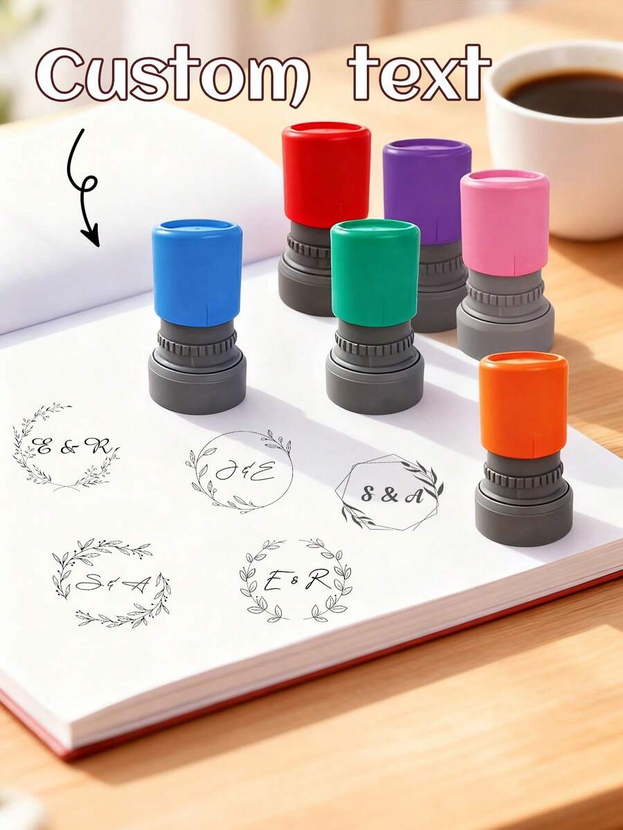 Custom Design Stationery Stamps, Encouragement Stamps For Teachers To Reward Students, Preschool & School, Fun Patterns - Multicolor - View 1