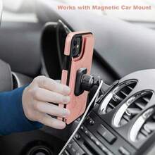 Compatible With IPhone 11 Case Wallet With Card Holder, Embossed Butterfly Premium PU Leather Double Magnetic Buttons Flip Shockproof Protective Cover For IPhone 11 6.1 Inch(Rose Gold){"Color_name":"RoseGold"} - 多色3 - 查看 5