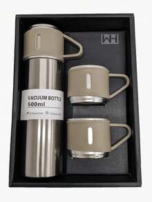 Vaso Termo con Set de 3 Tazas Vaccum Para Frío y Caliente - Multicolor - Ver 2