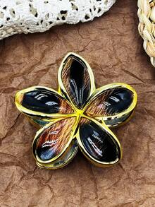 1 Stück/3 Stücke/6 Stücke Leoparden-Muster Bohemian ABS Kunststoff Haarklammern, schick für Strand, Reise, Party, Urlaub, Schulanfang, elegante Haarzubehör, elegante Haarklammern, Winterhaarklammer