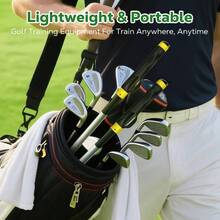 Grip Trainer, Training Aid Correcting Hand Position, Training Grip To Help Improve Swing Technique, Accessories All Clubs - 黃色和黑色 - 查看 7