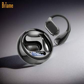  Briame Wireless TWS Headphones With Bass Boost, Noise Cancellation Wireless Earphones High-Definition Sound Earbuds - Long-Lasting Battery, Comfortable Fit For Running, Gaming, And Calls - Stylish Design, USB Rechargeable, Compatible With Phones, Tablets, Laptops, Wireless Headphones, Tablet Audio Accessory, Sleek Headphone Case, Durable Plastic Case, Headset Game, 200mah Battery