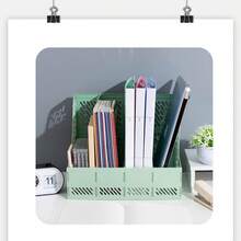 Suporte de Pastas de Arquivo para Mesa, Caixa de Armazenamento de Arquivos de Escritório, Cesta Organizadora de Documentos, Prateleira Porta-Arquivos