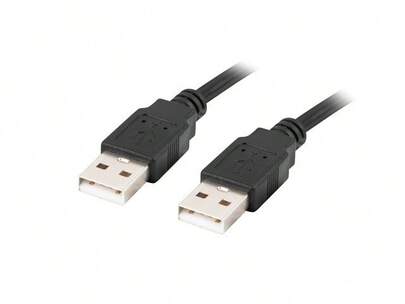 Lanberg CA-USBA-20CU-0005-BK cable USB USB 2.0 0,5 m Negro