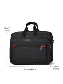 Large Capacity Men's Briefcase For Business Trip, Laptop Messenger Bag, Durable Business Bag