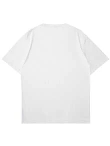 GRDR Men's Solid Color Round Neck Short Sleeve Casual Versatile T-Shirt - White - View 3