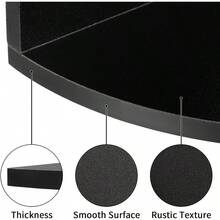 5Tier PVC WallMounted Corner Floating Bookshelf Wall Storage Rack 33Inch LShaped Design Shelf Suitable For Living Room Bedroom Bathroom Home Office Shelves Black And White