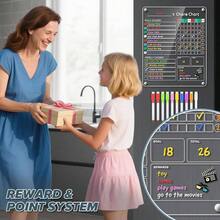 Acrylic Magnetic Chore Chart, 9.5x12 Behavior Reward Responsibility Chart TeensAdults Chore Chart Multiple, Reusable Chore Checklist Responsibility Tracker 1 Pack