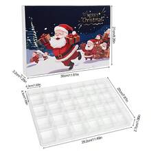 24 Days Countdown Fillable Gift Box 2025 Christmas Advent Calendar Empty Box Christmas New Year Party Surprise DIY Gift