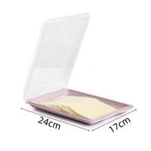 Set Of 3/6 Cold Cuts Holders With Lid, Stackable Lunch Boxes For Food Preservation, Reusable Containers For Cheese, Ham, Cold Cuts And Sausages, Fresh System, Assorted Colors - Colorido - View 2