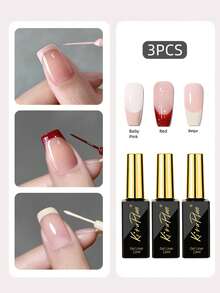 2支/4支装 12毫升超亮金属美甲凝胶,闪光银色、金色、白色、黑色彩绘凝胶,半永久UV凝胶指甲油 - 彩色 - 查看 25