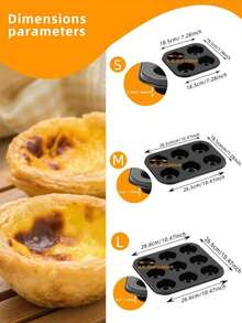 3pcs/1pc Non-Stick Cupcake Baking Pan Set, Mini Paper Cup Cake Mold, Baking Cups, Cake Molds, Baking Tray, Mini Cheese Cake Pan, Kitchen Gadgets, Baking Supplies - Black - View 2