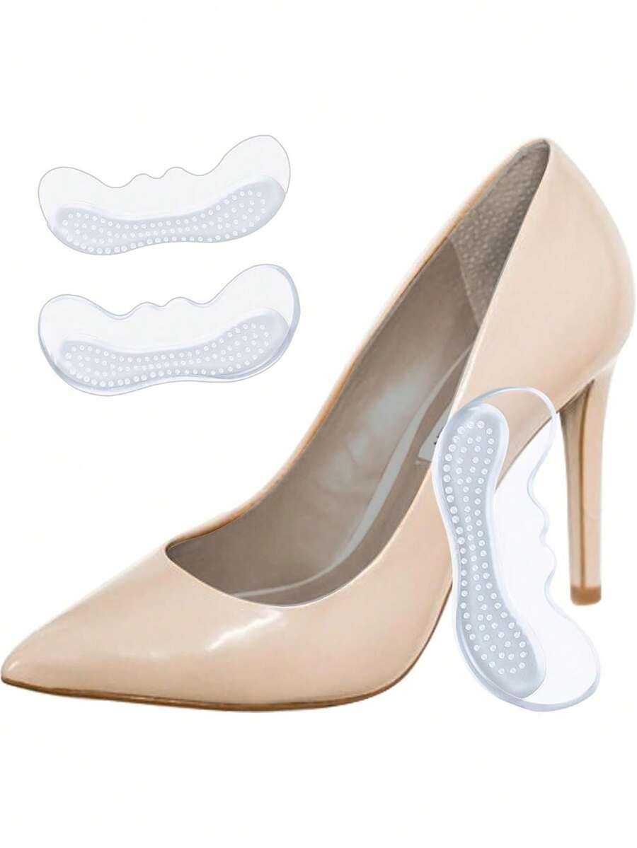 Soft Heel Grips, Invisible Heel Pads For High Heels & Sandals, Self-Adhesive Heel Cushions, Soft Anti-Friction Heel Liners With Pearl Massage Function, Making High Heels More Comfortable