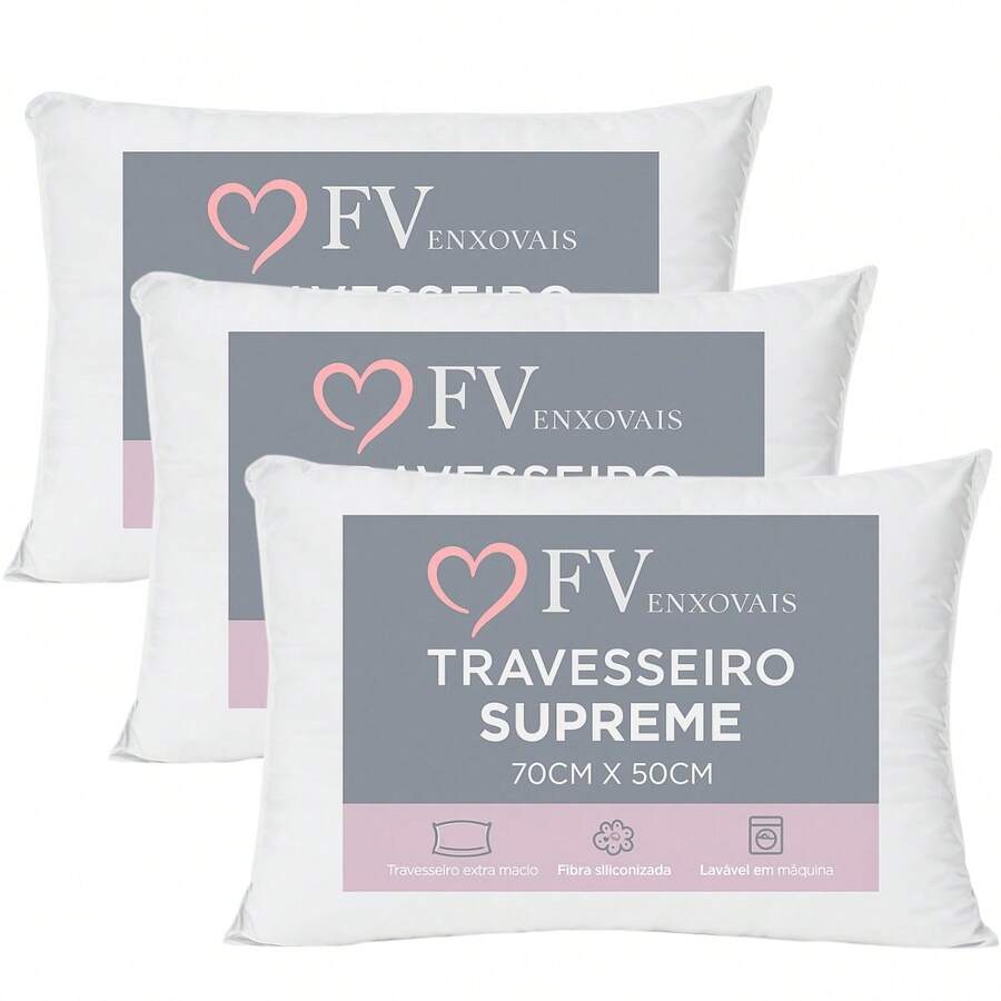 Smart Pillow Imported Fiber Anti-Allergic Anatomical Support Soft Medium Orthopedic Extra Soft - 03 白色 - 查看 1