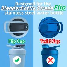 9PCS Shaker Cup Gasket BlenderBottle Strada Stainless Steel Shaker Bottle Bottle Gasket Silicone Gasket Compatible With BlenderBottle Strada ShakerStrada Flip - 透明的 - 查看 4