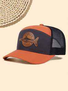 1 pieza Gorra de béisbol unisex con parche, sombrero de golf y pesca de verano de moda para protección solar al aire libre