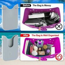 Silicone Phone Holder For Bogg Bags Compatible Phone Case Attachment Beach Tote Bag Accessory Ideal Phone Holder For Bogg And Similar Beach Bags Black - 黑色 - 查看 3