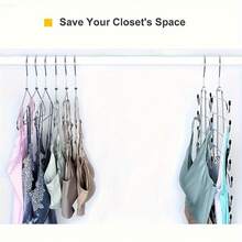 Stainless Steel 4-Layer Heavy Duty Hanger With Adjustable Non-Slip Pad And Space-Saving Design - Anti-Wrinkle Wardrobe Organizer Shirts, Dresses, Coats - Durable Metal Clothing Hooks Home And Retail Storage