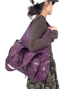 Y2K Vintage Women's Handbag With Large Capacity, Retro Rivets, Multiple Pockets, Personalized Street Shoulder Bag, Fashionable And Detachable Shoulder Strap, Women's Wallet With Multiple Colors To Choose From, Perfect For Parties, Commuting, Gatherings, And Work As A Perfect Fashion Gift