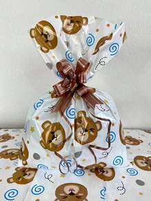 Metallic Gift Bags 30x45 With 50 Units For Children - Teddy Bears 30x45 - View 1