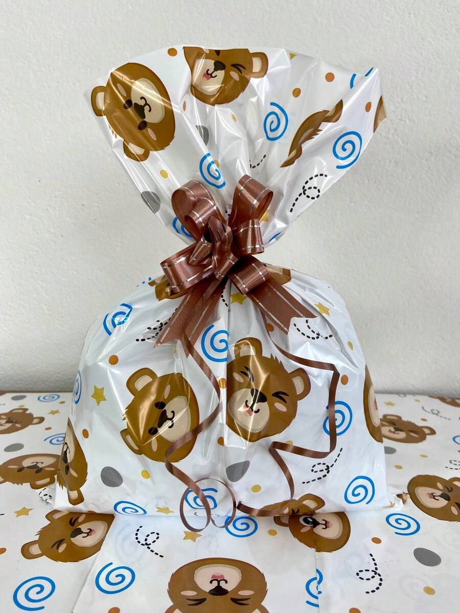 Metallic Gift Bags 30x45 With 50 Units For Children - Teddy Bears 30x45 - View 1