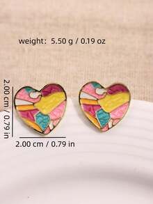 1 Paar modische, niedliche, einzigartig gestaltete, elegante funkelnde Herz-Hängeohrringe, geeignet für den täglichen Gebrauch, Feste und Partys