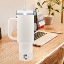 Initial Letter Protective Silicone Boot H2.0 40 30 20 Oz IceFlow Flip 30 20 Oz, Anti - Noise Anti - Scratch, Tumbler Protector Sleeve Cover Boot - E - 查看 2