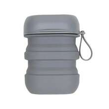 1Pc Bandeja de Jabón Portátil a Prueba de Fugas para el Hogar, Caja de Silicona con Tapa para Camping y Viajes - Gris - Ver 9