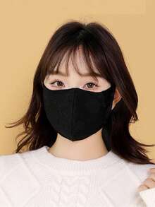 New Elegant Rose Jacquard Ladies Face Mask, Exclusive Wind-Proof, Warm, Breathable 3D Mask, Can Modify Face Shape, High-End Fashion Stereo Mask - Multicolor - View 4