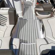 240*45cm EVA Foam Imitation Teak Ship Anti Slip Self-Adhesive Marine Deck Floor Mat DIY For Boat Yacht Anti UV Shock Absorption Carpet Flooring - Gray Black - View 5