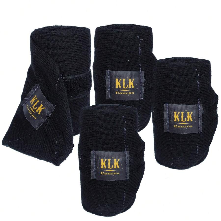 KLK Couros Resting Band Protection Band For Horse 4 Legs - Black - View 1