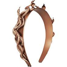 Eioi And Lmnm Greek Medusa Snake Headband For Women Bronze Medusa Snake Headpiece Medusa Cosplay Headdress With Greek Laurel Leaves For Halloween