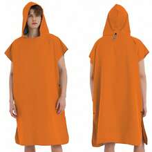 Poncho de surf, toalla poncho, poncho con capucha de microfibra, bata de playa para cambiarse, toalla de playa poncho para adultos - Multicolor - Ver 21