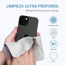 Paos Para Limpiar Lentes De Microfibra - Pack De 6 Unidades Compatibles Con Telfonos, Tabletas, Cmaras Y Gafas Microfibra Para Lentes - Toallitas Lavables Y Reutilizables, Color Gris - inicial - Ver 4