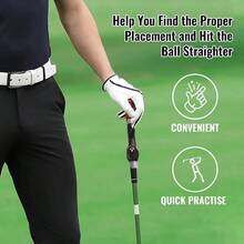 Grip Trainer, Grip Training Aid, Swing Trainer Correcting Left And Right Hand Positions, Helps Train Correct Hand Position - 灰色 - 查看 5