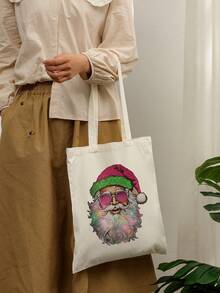 1 Pc SKZOO Pattern Tote Bag Shoulder Bag For Travel Daily Commute Bag, Folding Shoulder Bag Cute Cartoon Animal Print Bag Foldable Shopping Bag Reusable Mini  Bag Women's Bag 2023