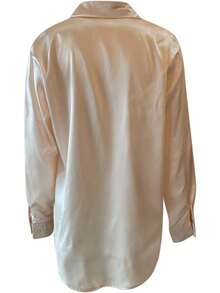 Women's Elegant Button Down Shirt Ladies Long Sleeve Tops Blouse Long Sleeve Office Work Shirt Silk Top Dressy Business Casual Work Tunic Fall Clothes - Rượu sâm banh - Xem 8