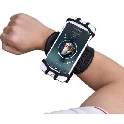 Brazalete Deportivo Compatible, Brazalete DeportivoMovil con Rotación 360 ° Porta Movil Ajustable Universal para Gimnasio/Senderismo, Correa Ajustable, Equipado con Soporte para Llave