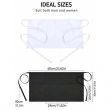 Server Aprons With 3 Pockets, Oil & Waterproof Waitress Waiter Short Half Waist Apron - Multicolor - View 4