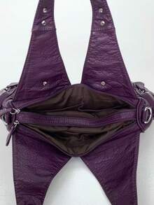 Y2K Vintage Women's Handbag With Large Capacity, Retro Rivets, Multiple Pockets, Personalized Street Shoulder Bag, Fashionable And Detachable Shoulder Strap, Women's Wallet With Multiple Colors To Choose From, Perfect For Parties, Commuting, Gatherings, And Work As A Perfect Fashion Gift