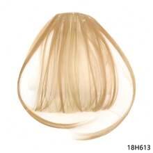 Frangia finta naturale per la fronte, accessorio per capelli stile Ins, frangia ad aria, parrucca con frangia reale e effetto comic flush, parrucca invisibile