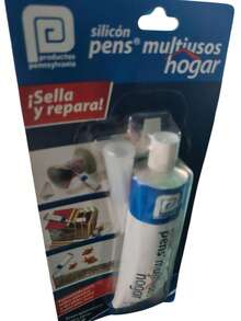 Silicón PEN multiusos ideal para el hogar, oficina y reparaciones generales. Su fórmula de alta adherencia permite sellar, pegar y fijar diferentes materiales como vidrio, cerámica, metal, plástico y madera. Ofrece un acabado limpio, resistente al agua y de secado rápido. Fácil de aplicar gracias a su práctico envase tipo lápiz que brinda precisión y control. Perfecto para manualidades, bricolaje y mantenimiento doméstico. - Blanco - Ver 1