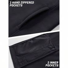 Chaleco Polar con Cremallera Completa de tamao Chaleco de Lana para Mujer - Grande + negro - Ver 5